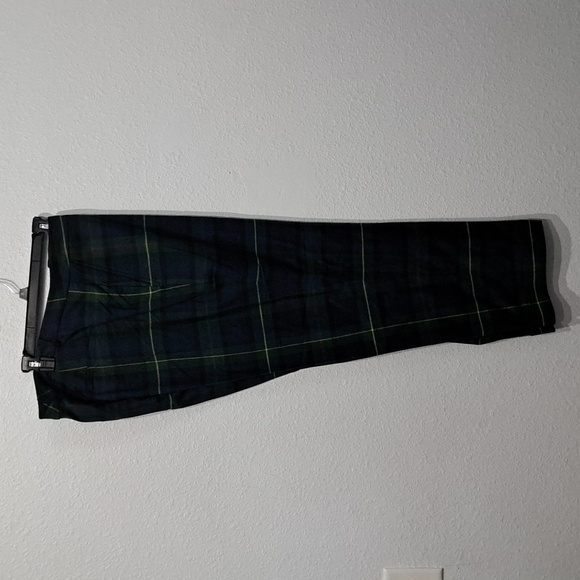 Lauren Ralph Lauren Plaid Wool-Blend Twill Ankle Pant - Picture 7 of 10